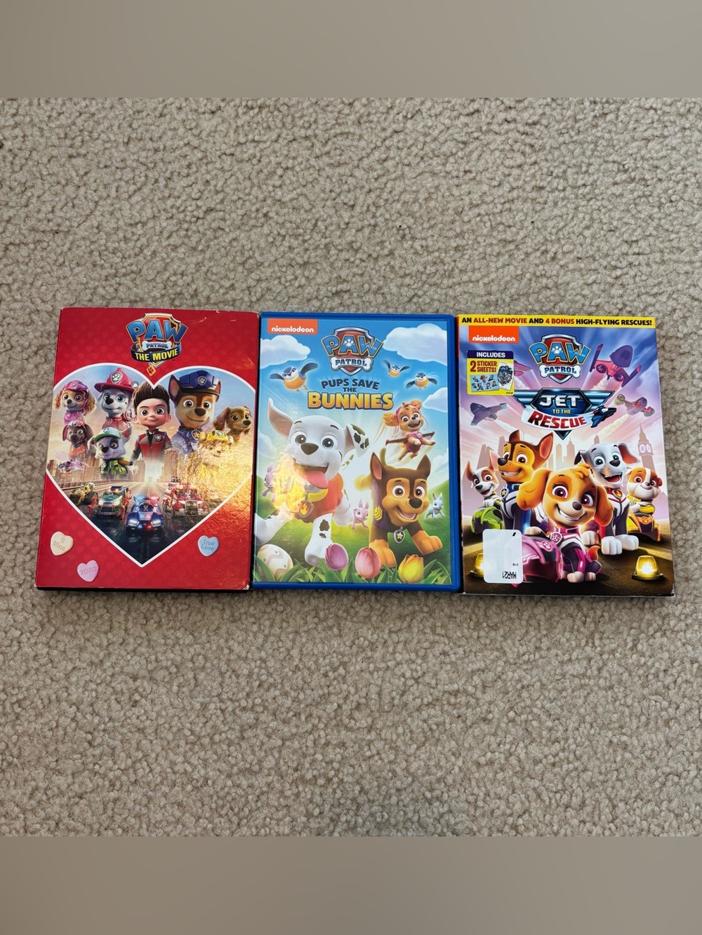 Paw Patrol Kids DVD Bundle - 3 Movies
